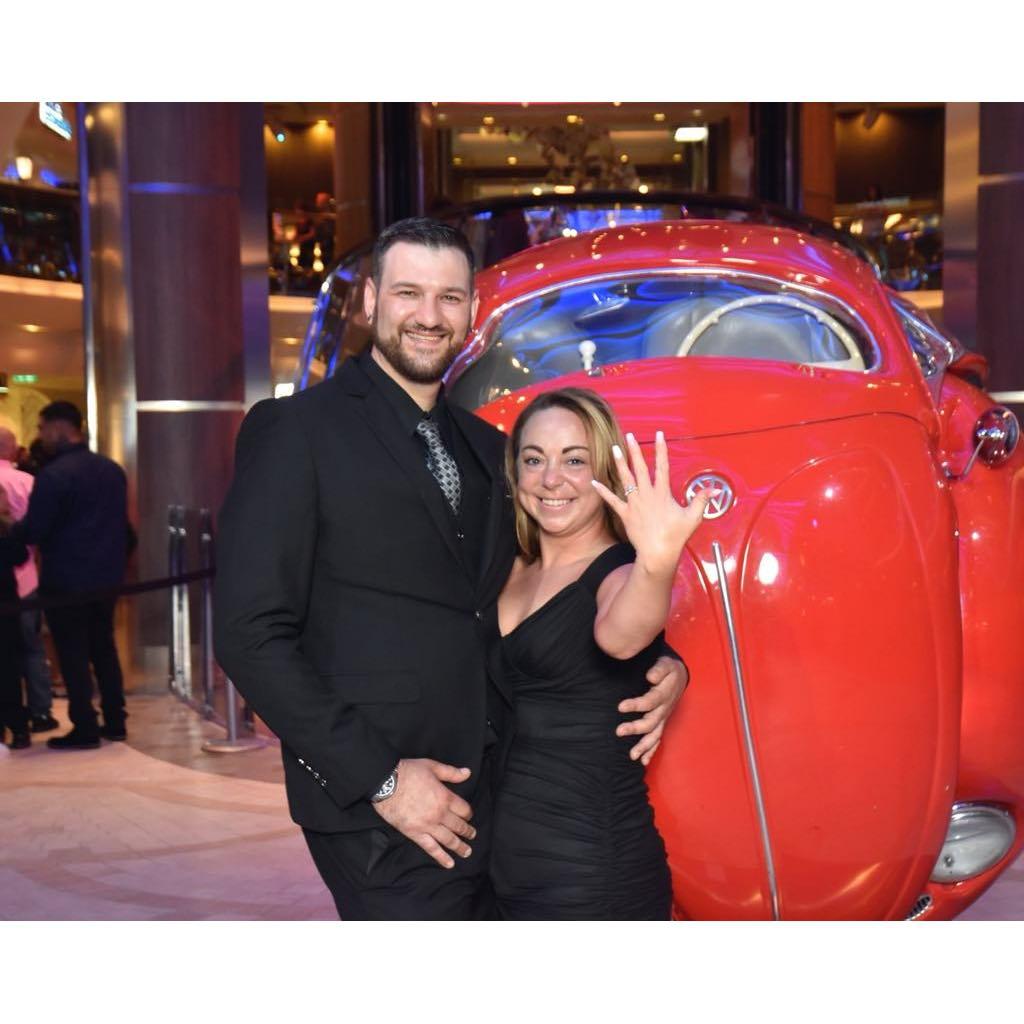 I couldn't believe that we were engaged! I proudly displayed my ring from that day forward.