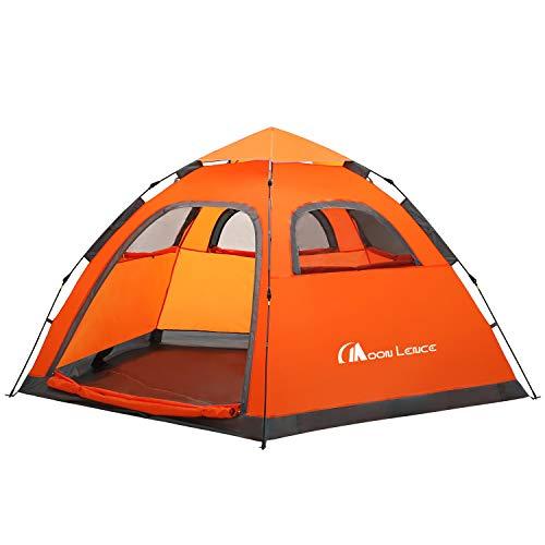 MOON LENCE Instant Pop Up Tent Family Camping Tent 4-5 Person Portable Tent Automatic Tent Waterproof Windproof for Camping Hiking Mountaineering
