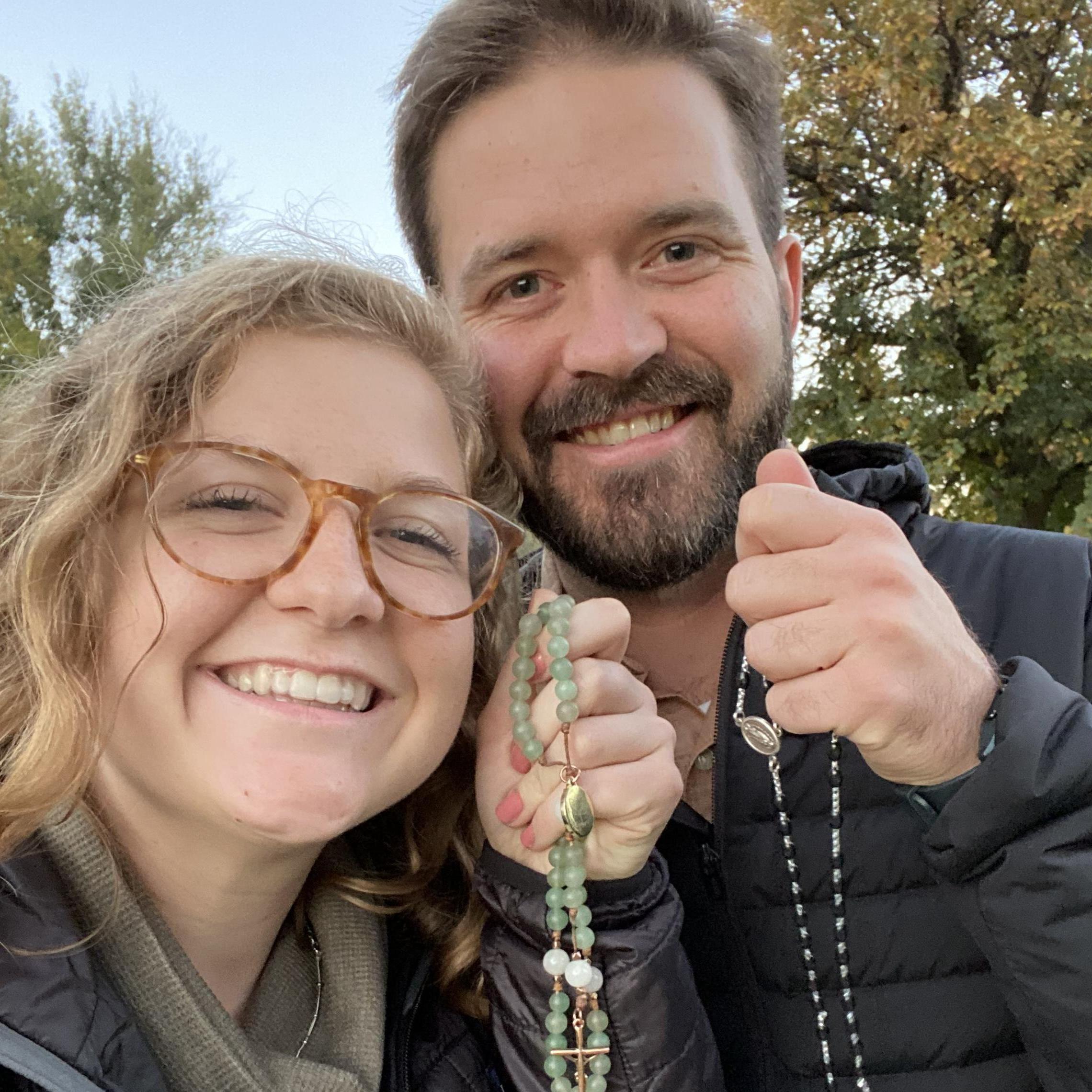 On Madison's visit to Wichita in the fall, we prayed the rosary together on a walk in College Hill, our favorite park in the city.