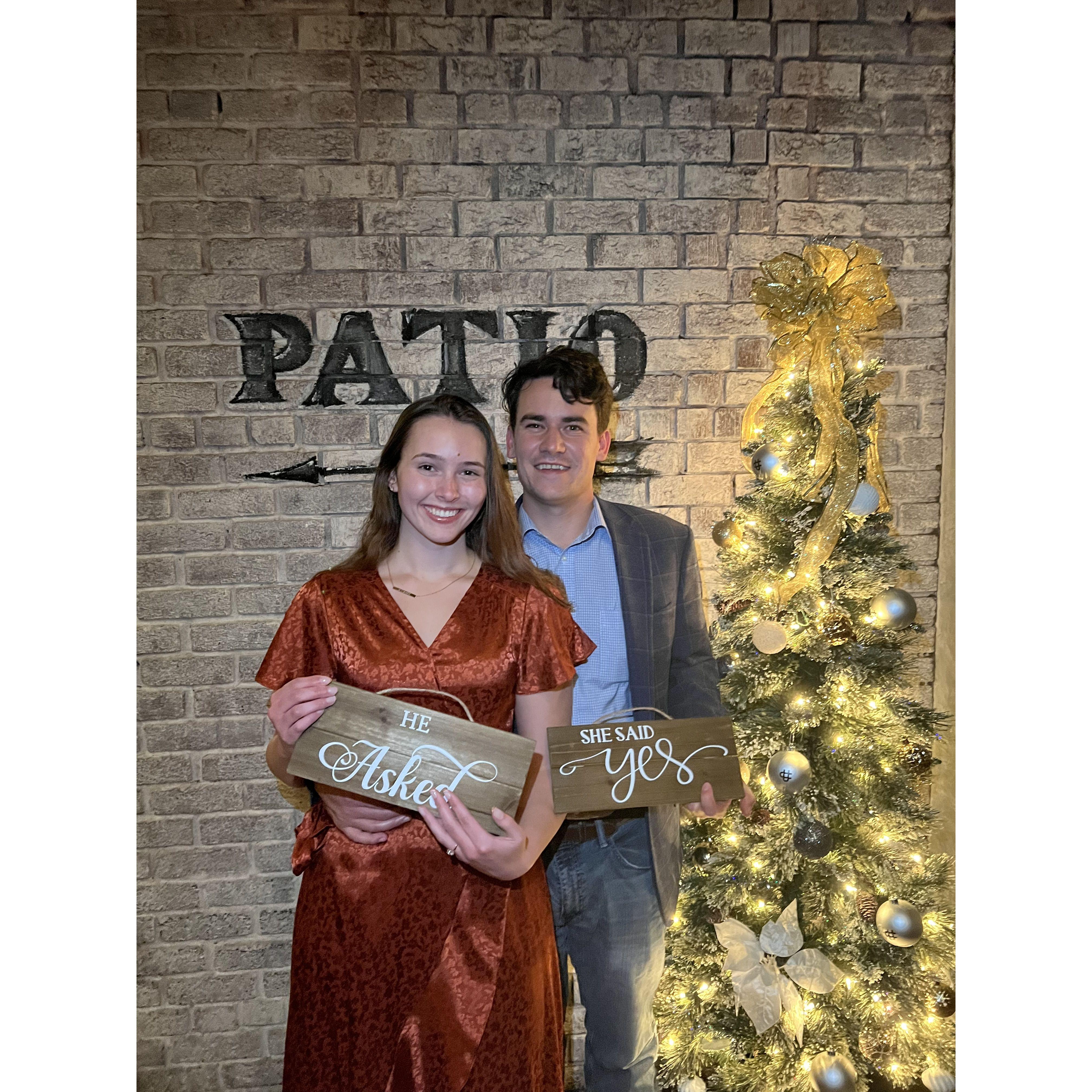 December 14, 2022: Post-engagement dinner at Church and Union