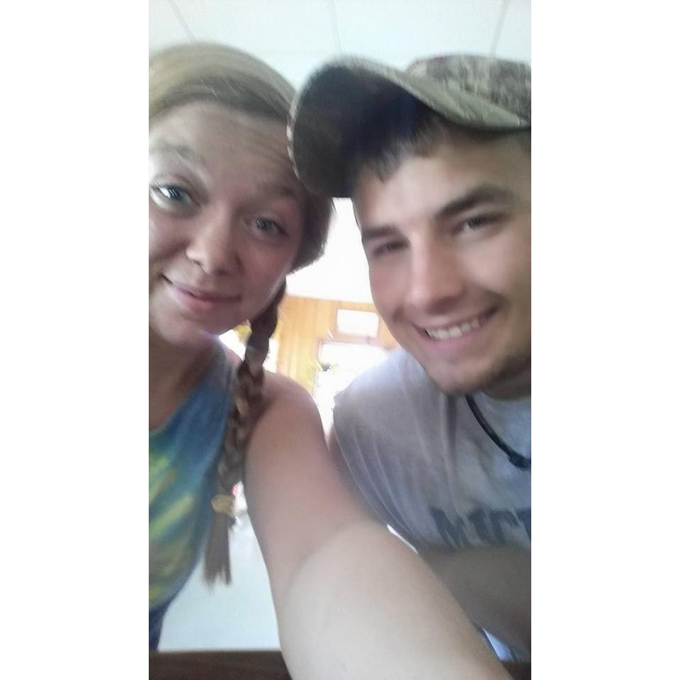 Taylor and Nathan getting lunch while ATVing. July 26, 2016