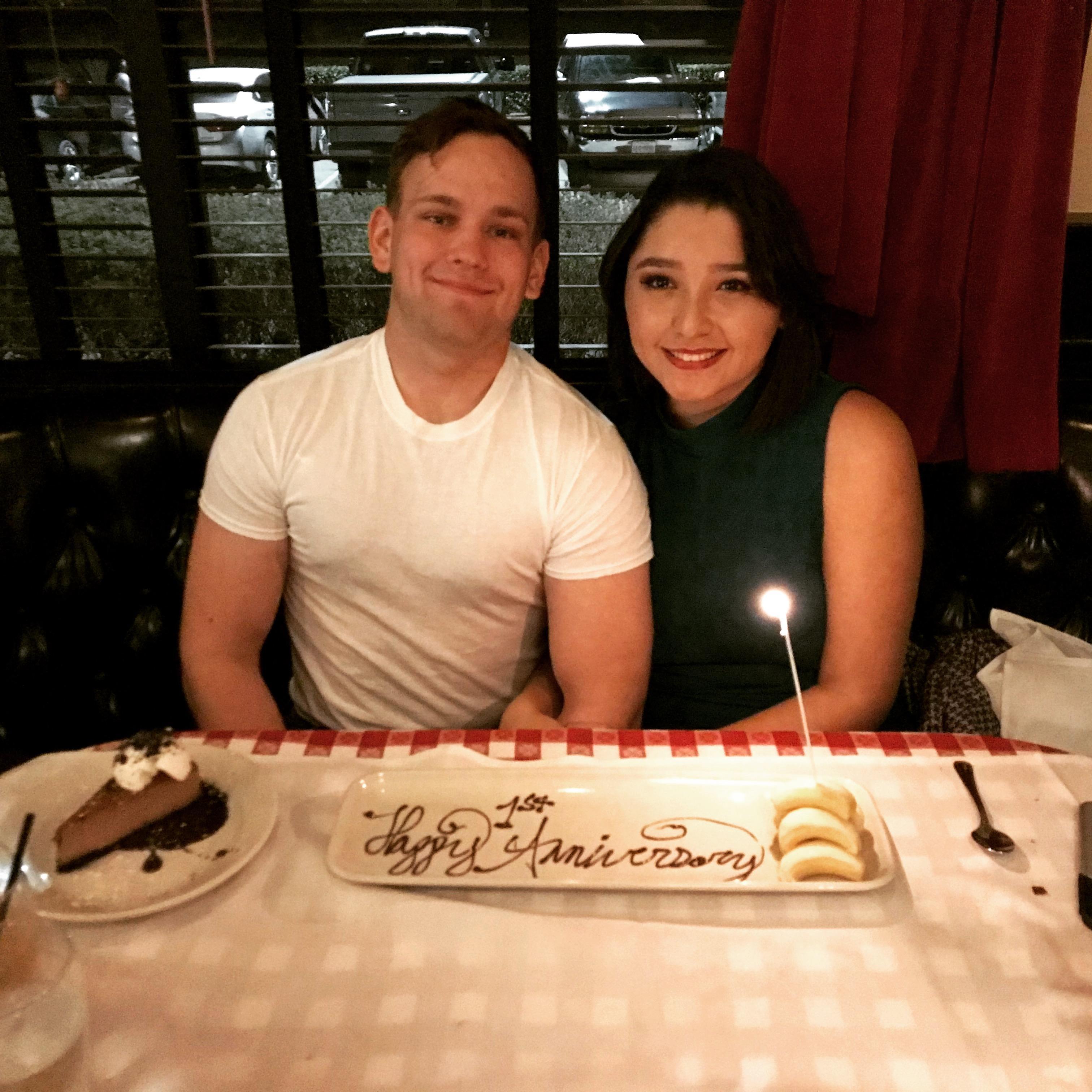 Our first Anniversary! 2/1/2018