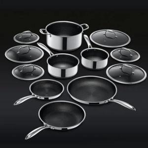 HexClad Hybrid Pots & Pans Set (12-Piece)