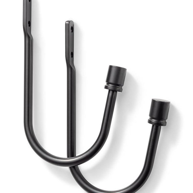 Curtain Holdbacks Black 2pcs, Curtain Tiebacks Wall Mounted Curtain Hooks Holders for Drapes