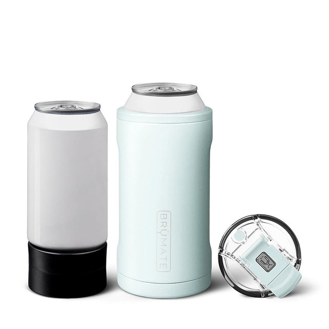 BrüMate Hopsulator Trio 3-in-1 Insulated Can Cooler for 12oz / 16oz Cans + 100% Leak Proof Tumbler with Lid | Insulated for Beer, Soda, and Energy Drinks