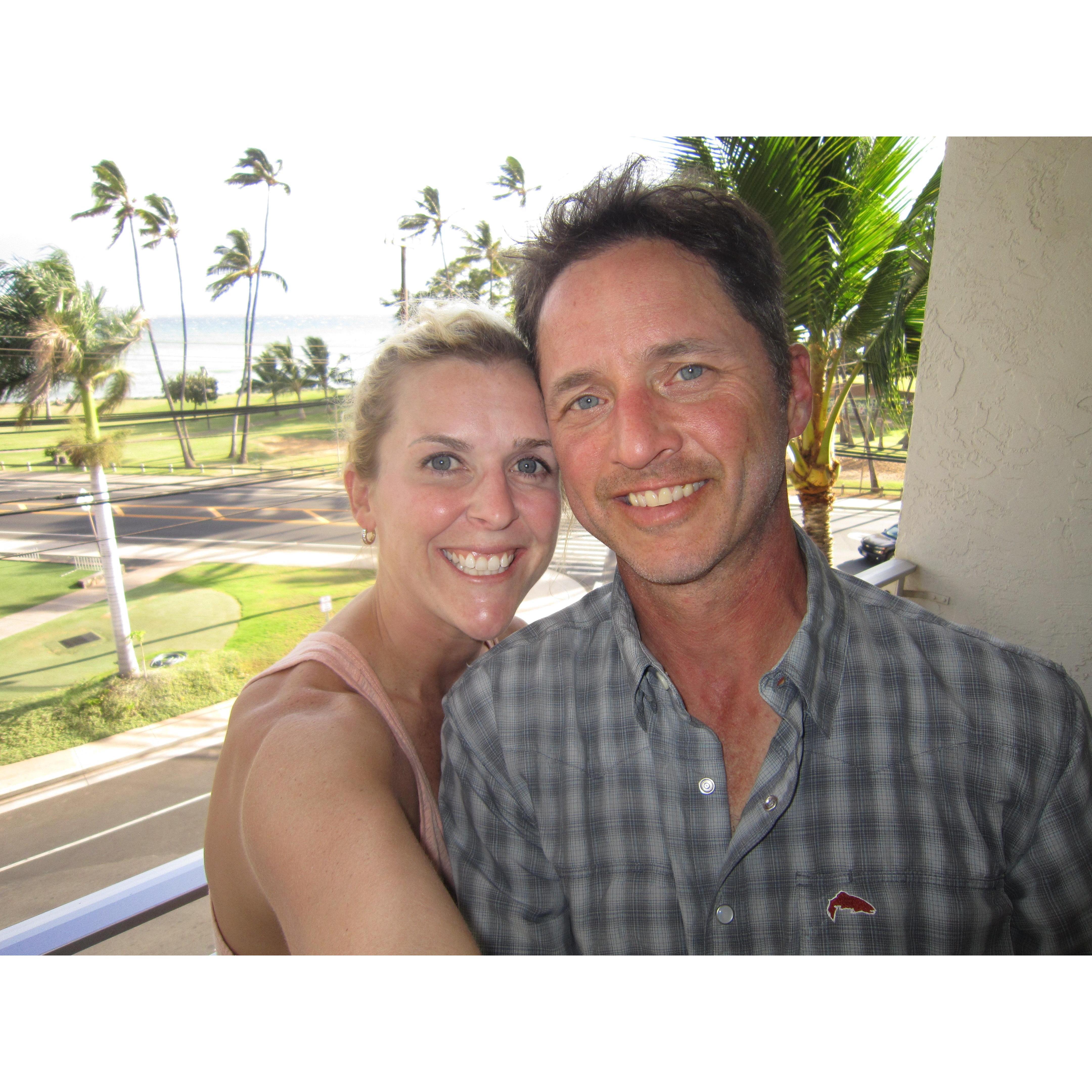 Sam and Dave went to Maui so he could see her life and meet all her friends. He also learned to dive on this trip, securing a place in Sam's heart forever.