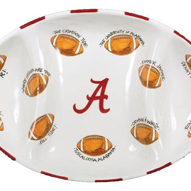 Alabama Football Platter Magnolia Lane