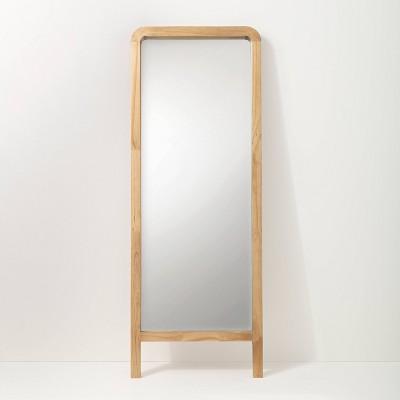 71" Standing Wood Framed Mirror Natural - Hearth & Hand™ with Magnolia