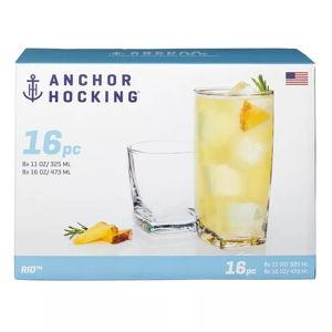 Rio Beverage Glasses, Set of 16