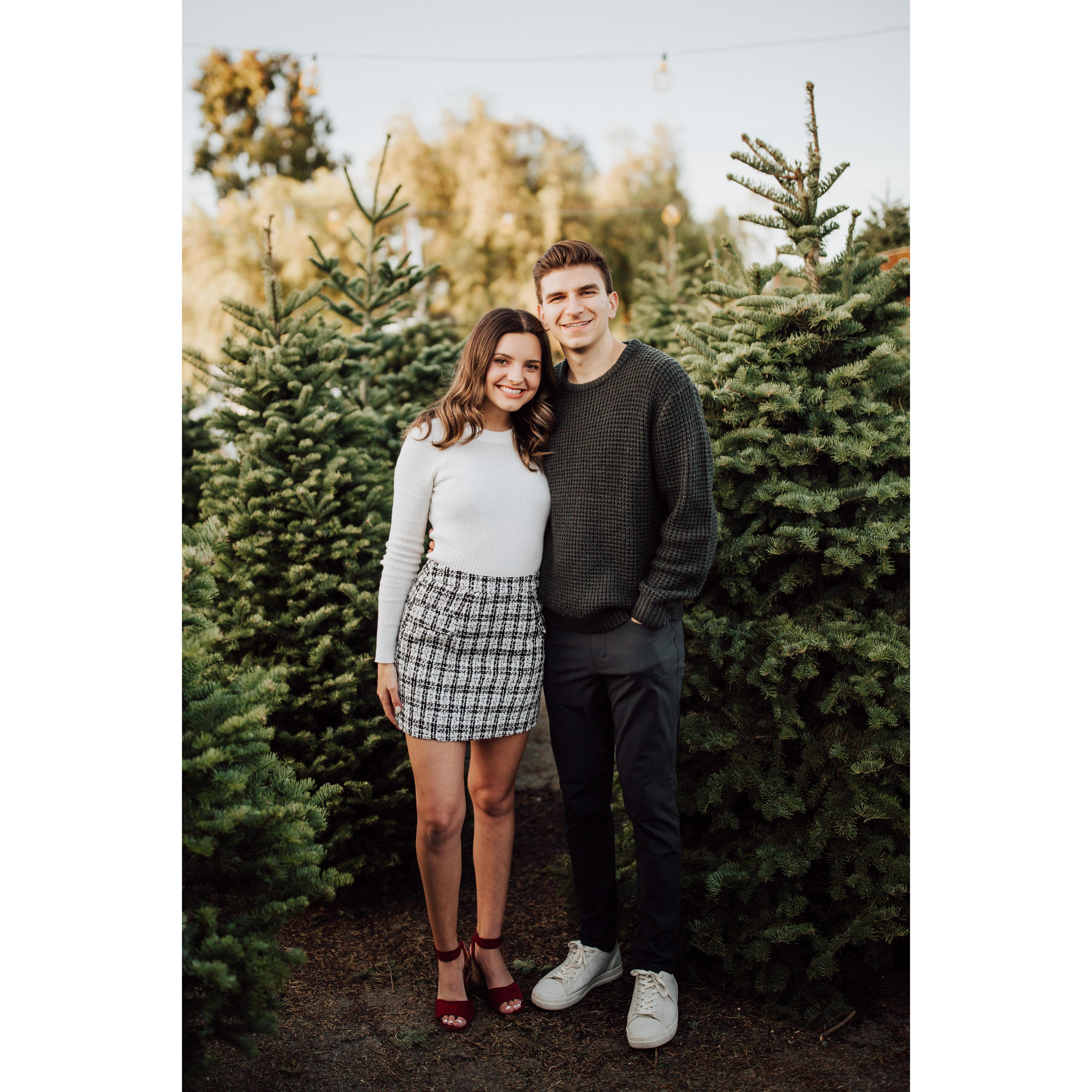 Our Christmas themed, engagement photo session, December 2019
