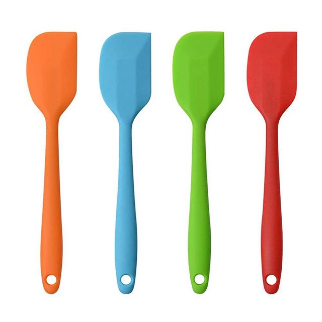 Silicone Spatulas, 11 inch Rubber Spatula Heat Resistant Non-Stick Flexible Scrapers Baking Mixing Tool (4 Piece)