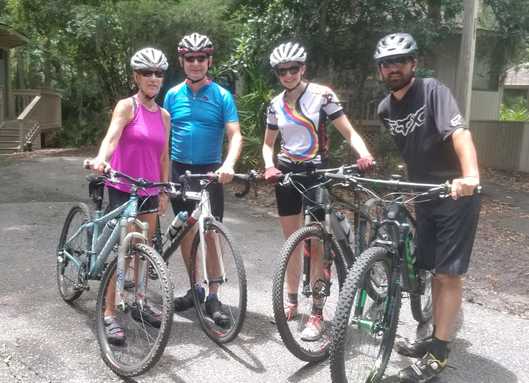 Bike ride with Bairds parents