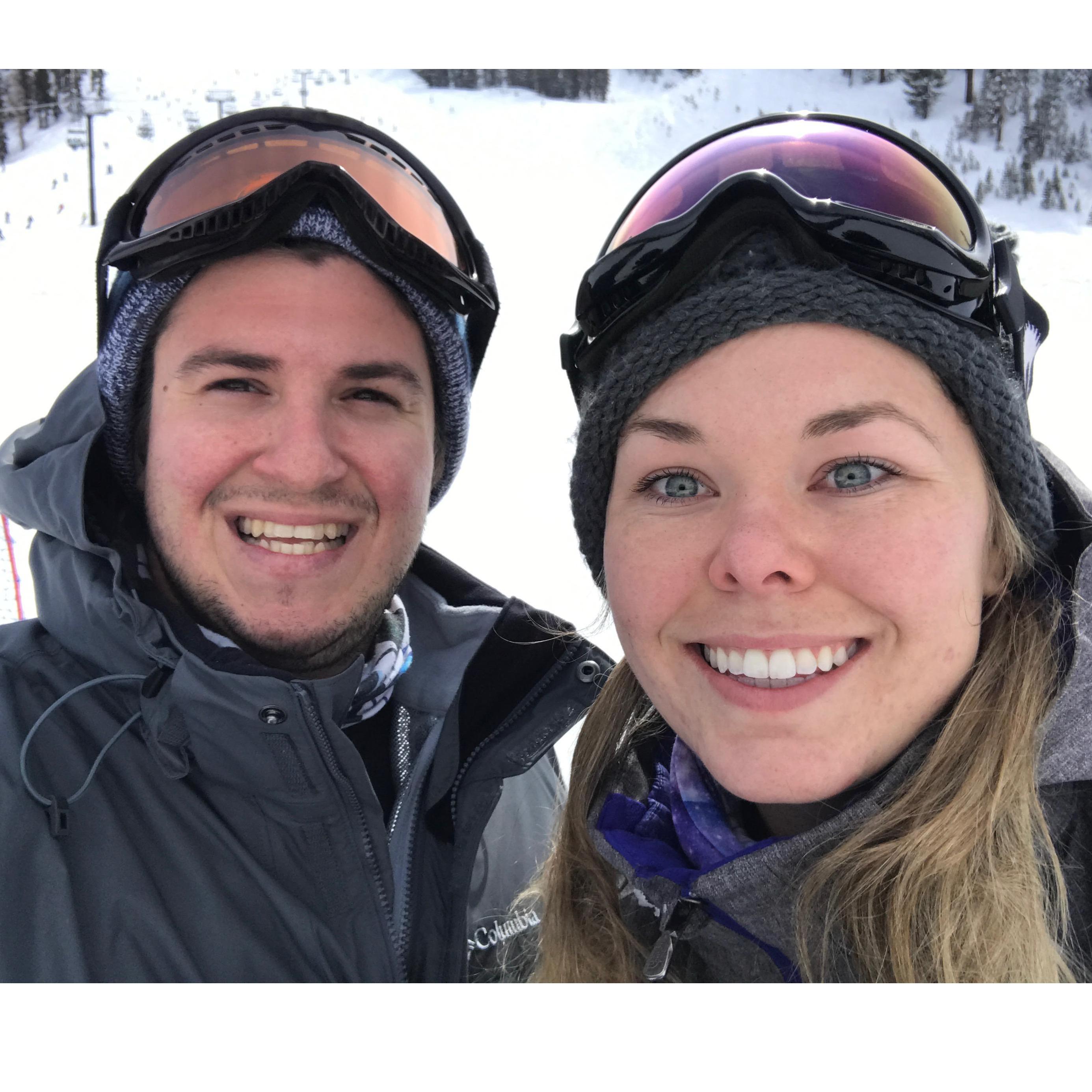 Snowboard trip to Mammoth for our 10 year anniversary.