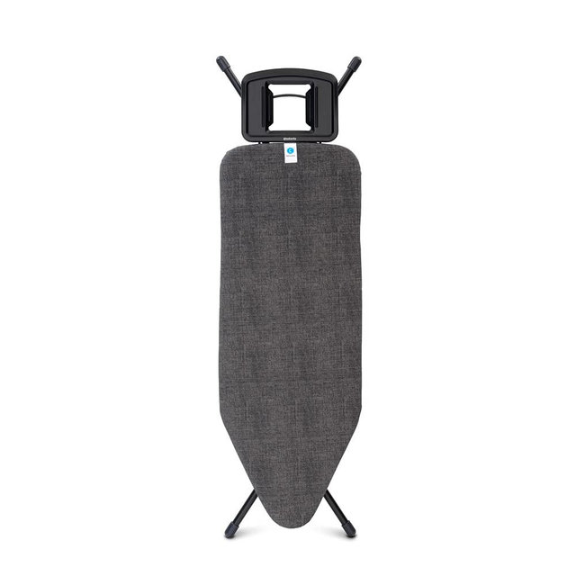 Brabantia Solid Steam Rest Ironing Board, Size C (49x18 in), Denim Black
