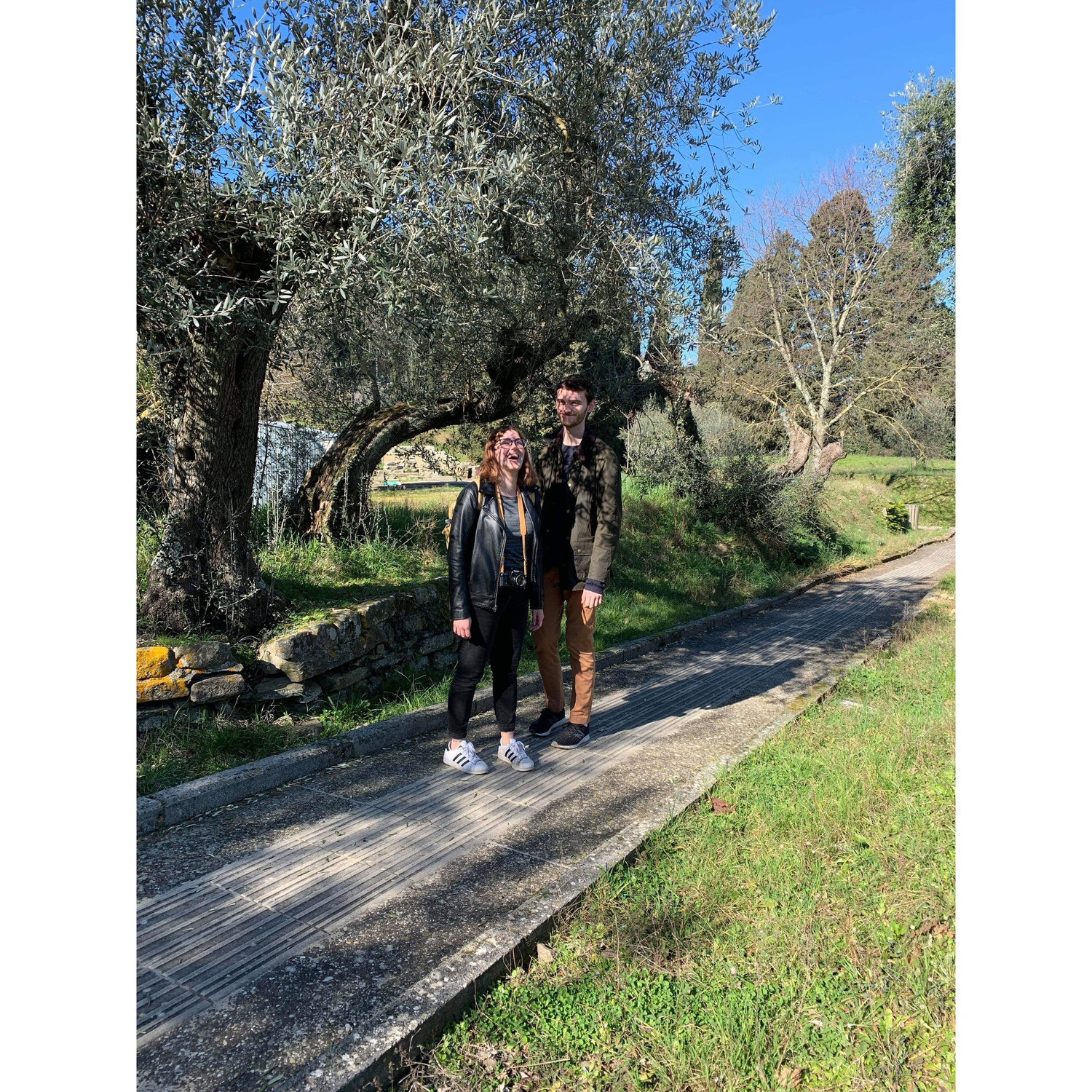 Our first photo together, in Florence for Valentine’s Day…..before we started dating!