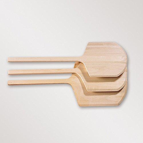 American Metalcraft 2616 Wood Pizza Peel with 9" Handle, 17" x 16" Blade,Brown