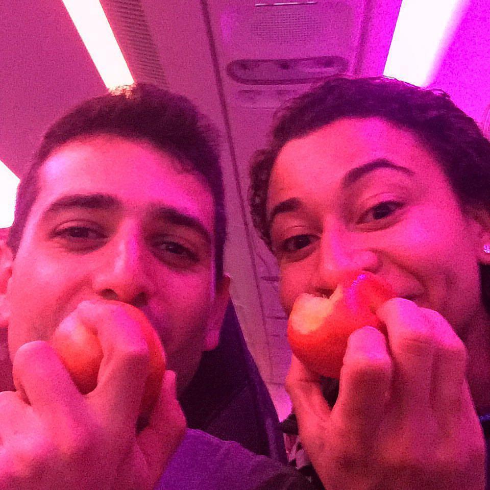 Nectarines prior to takeoff on the way to Eldoret, Kenya