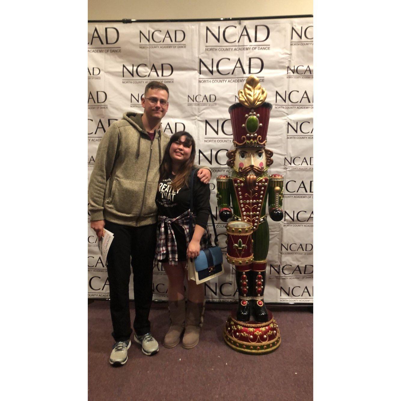 Us at my little sisters last Nutcracker Ballet Show