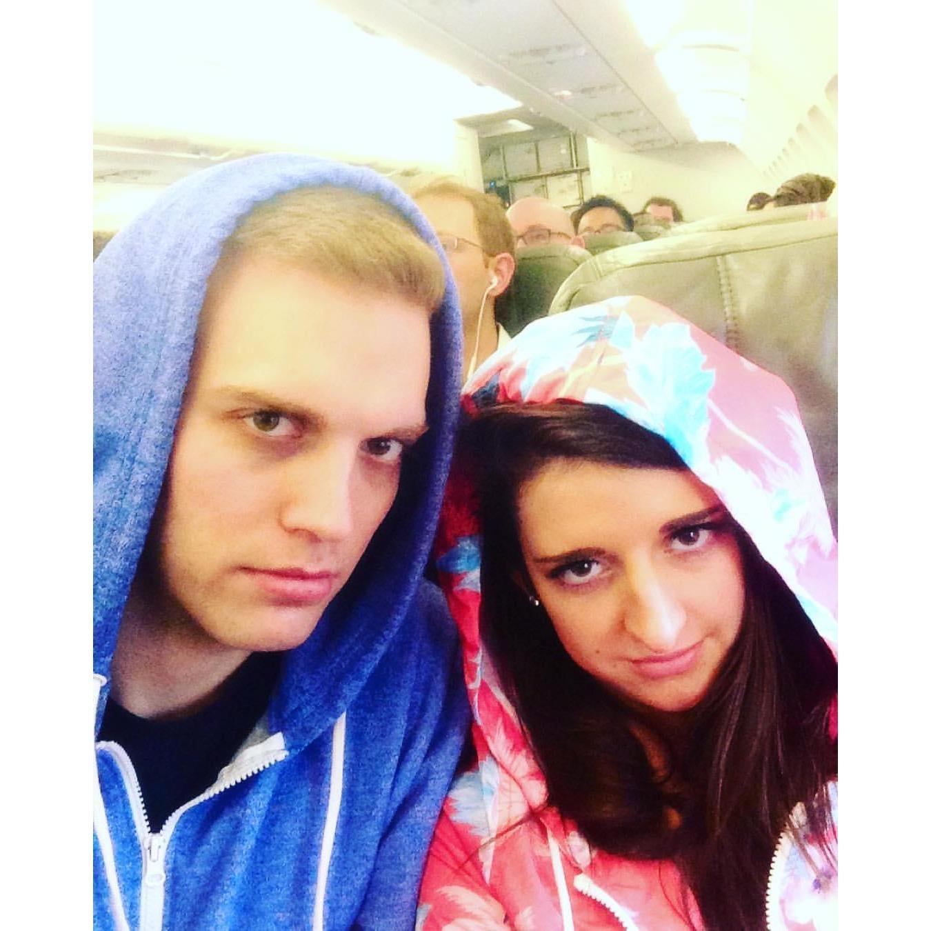On the way to the Dominican Republic (very early in the a.m.), 2014