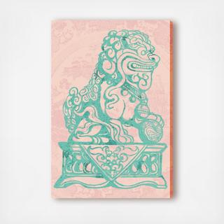 Julianne Taylor - Foo Dog Rose Canvas Art