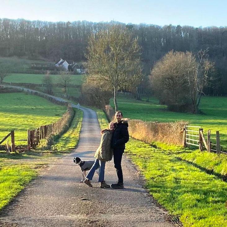Hiking in Normandy avec Perle
