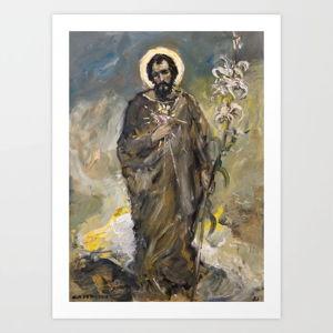 Cor Josephus Sacratissimum II Art Print by CASTRILLO | Society6 8x10