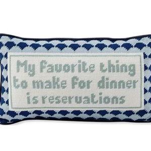 Furbish Reservations Needlepoint Pillow | Dillard's
