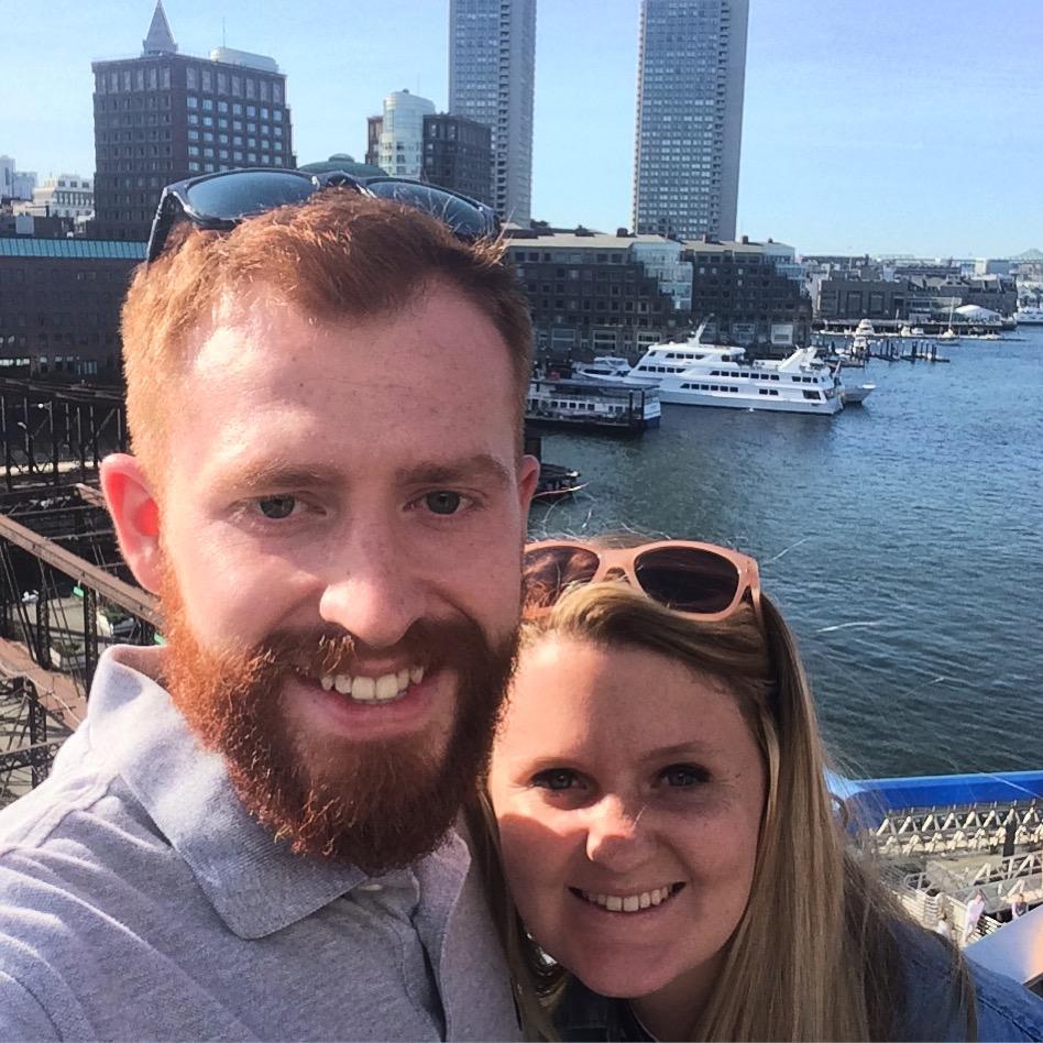 In our favorite city (Boston, MA) celebrating being done with undergrad!