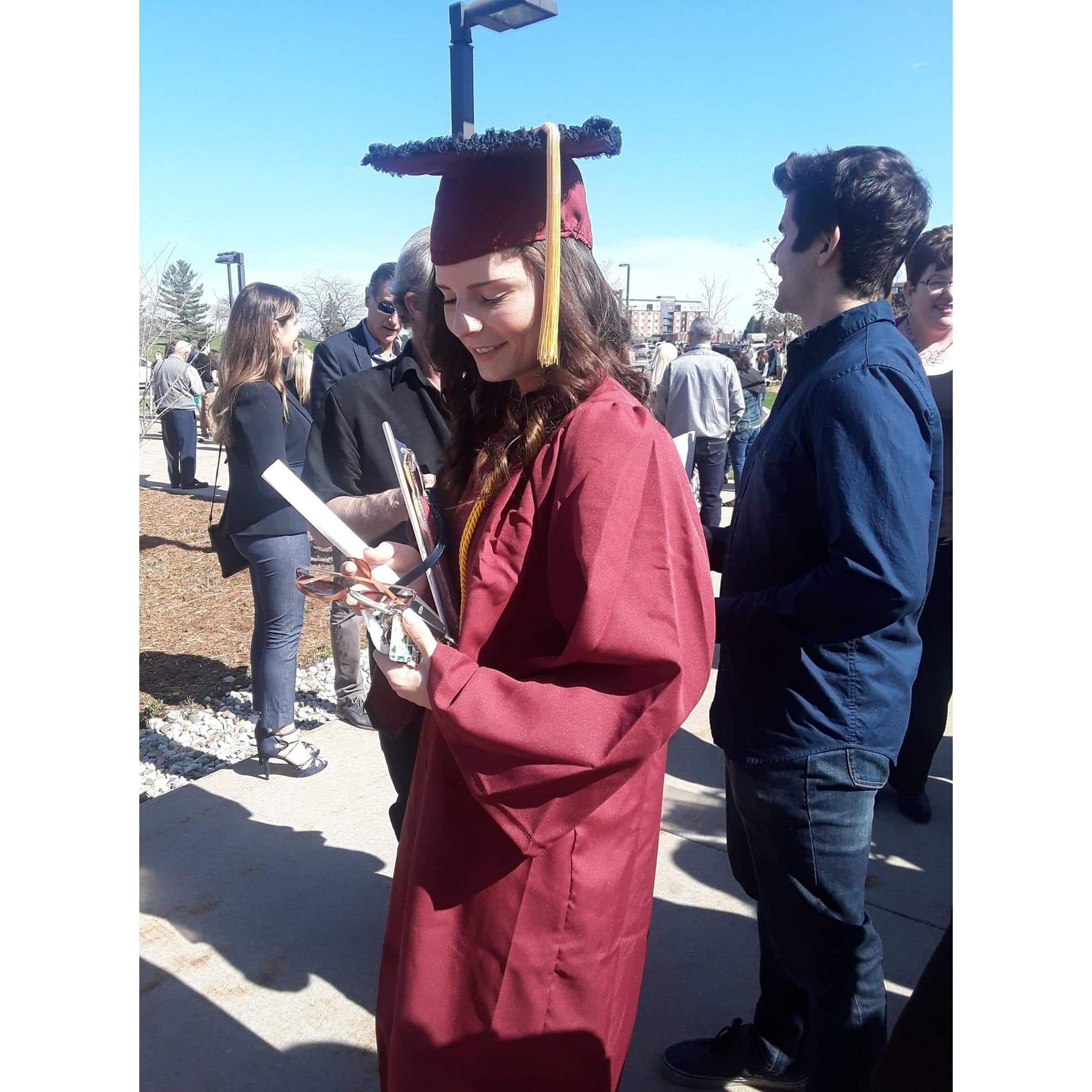 Jaimie Graduated College May 2019