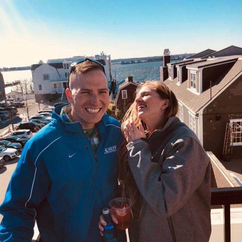 Our second date enjoying the St. Patricks Day Parade in Newport RI 2018.