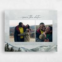 Grey Wedding Save the Date - Montagne Multiphoto