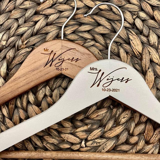 Mrs. or Mr. Wedding Hanger, Personalized...