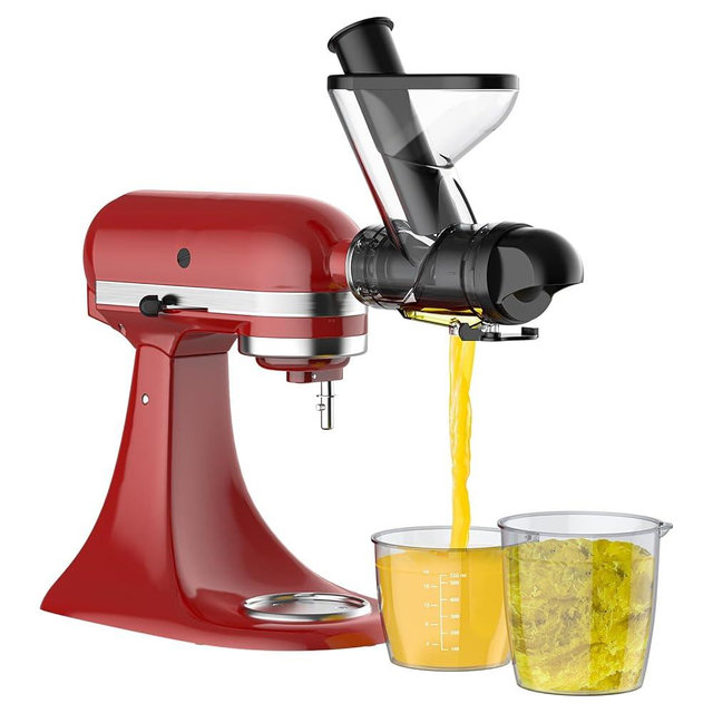 Masticating Juicer Attachment for KitchenAid Stand Mixer, Masticating Juicer, Slow Juicer Attachment for KitchenAid All Models Stand Mixers for Vegestables and Fruits By Hozodo