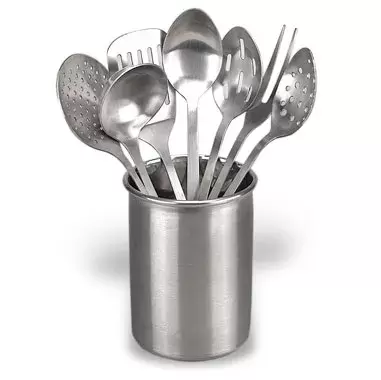 Eight-Piece Stainless Steel Kitchen Utensil Set