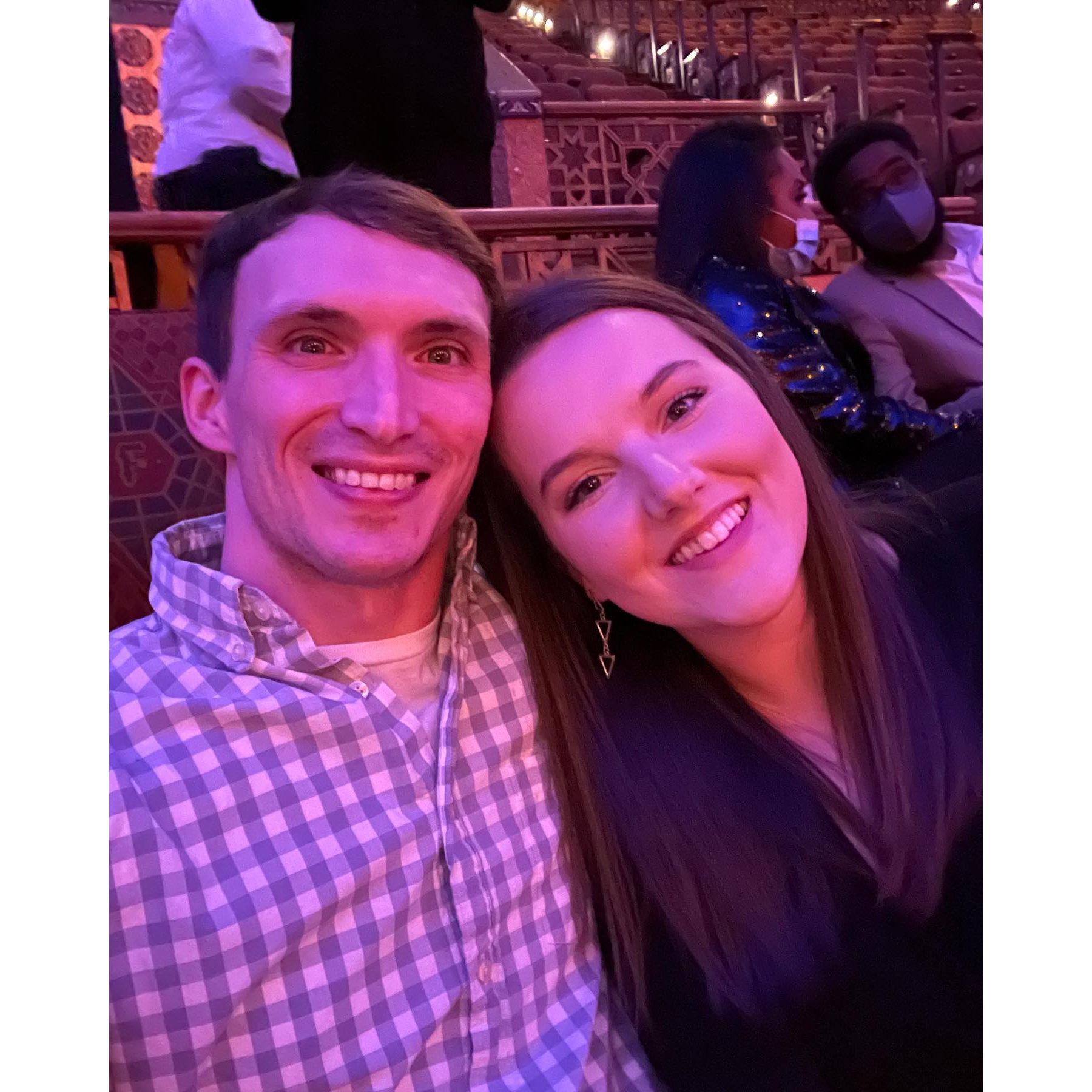 Our very first picture together! I was SO nervous to ask him to take a selfie with me.