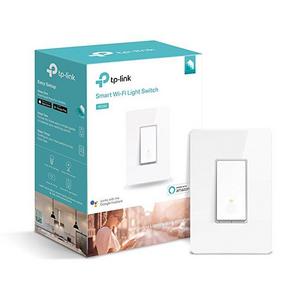 TP-Link Smart Wi-Fi Light Switch, No Hub Required, Single Pole, Requires Neutral Wire, Works with Alexa and Google Assistant (HS200)