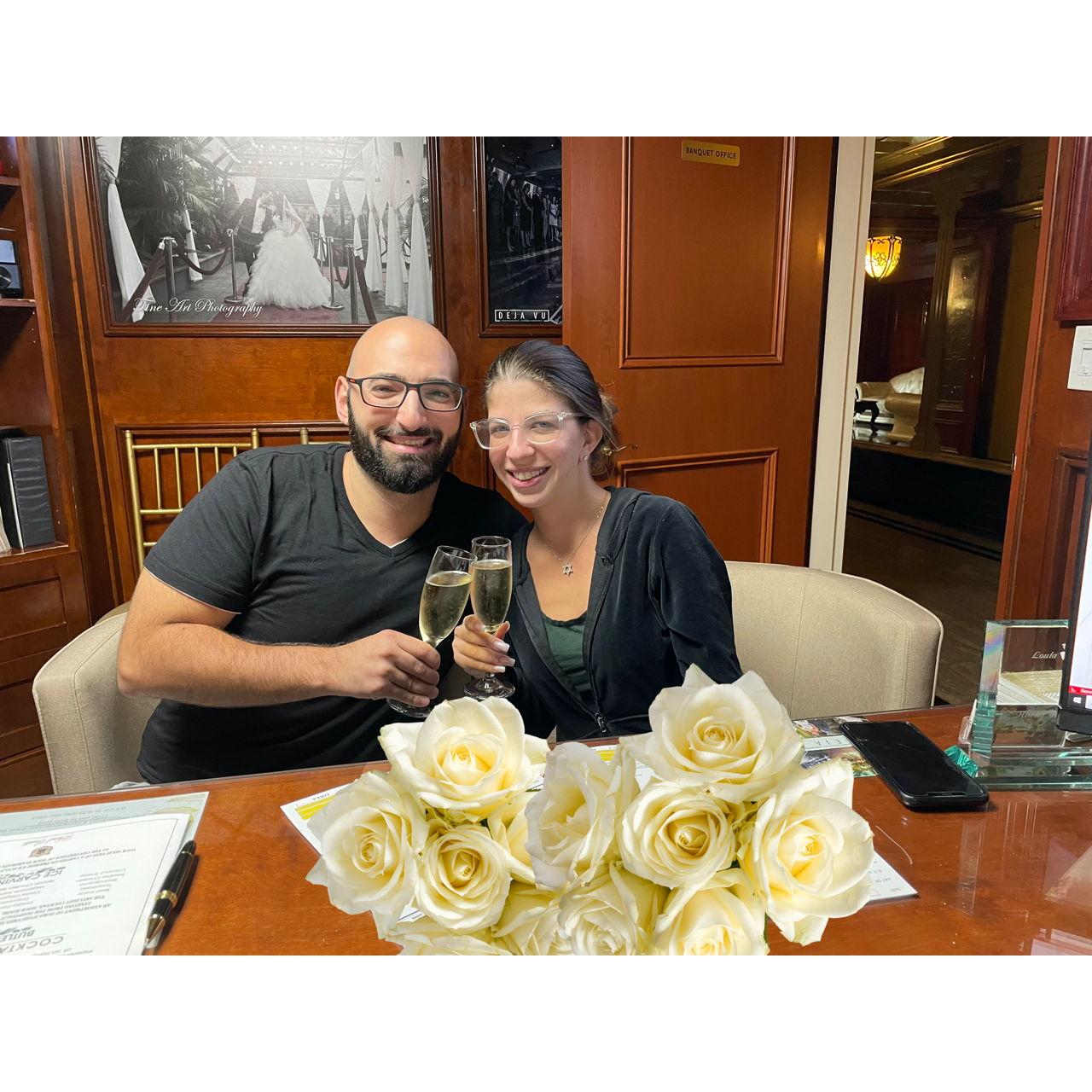 The day we picked our venue