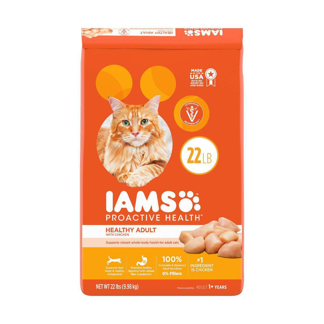 IAMS Proactive Health with Chicken Adult Premium Dry Cat Food - 22lbs