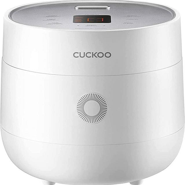 CUCKOO CR-0375F | 3-Cup (Uncooked) Micom Rice Cooker | 10 Menu Options: Oatmeal, Brown Rice & More, Touch-Screen, Nonstick Inner Pot | White