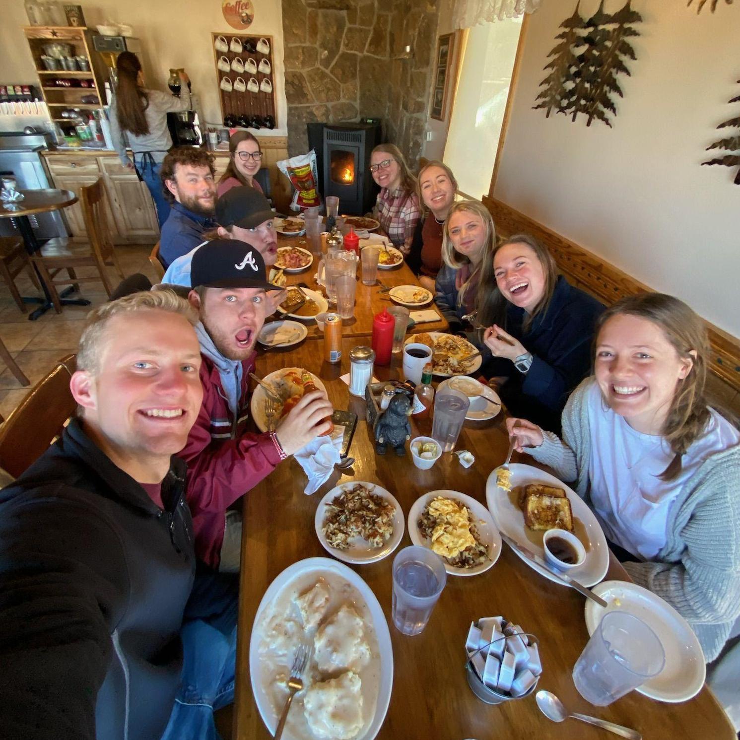 Enjoying breakfast with our Fellows community! (4/2/23)