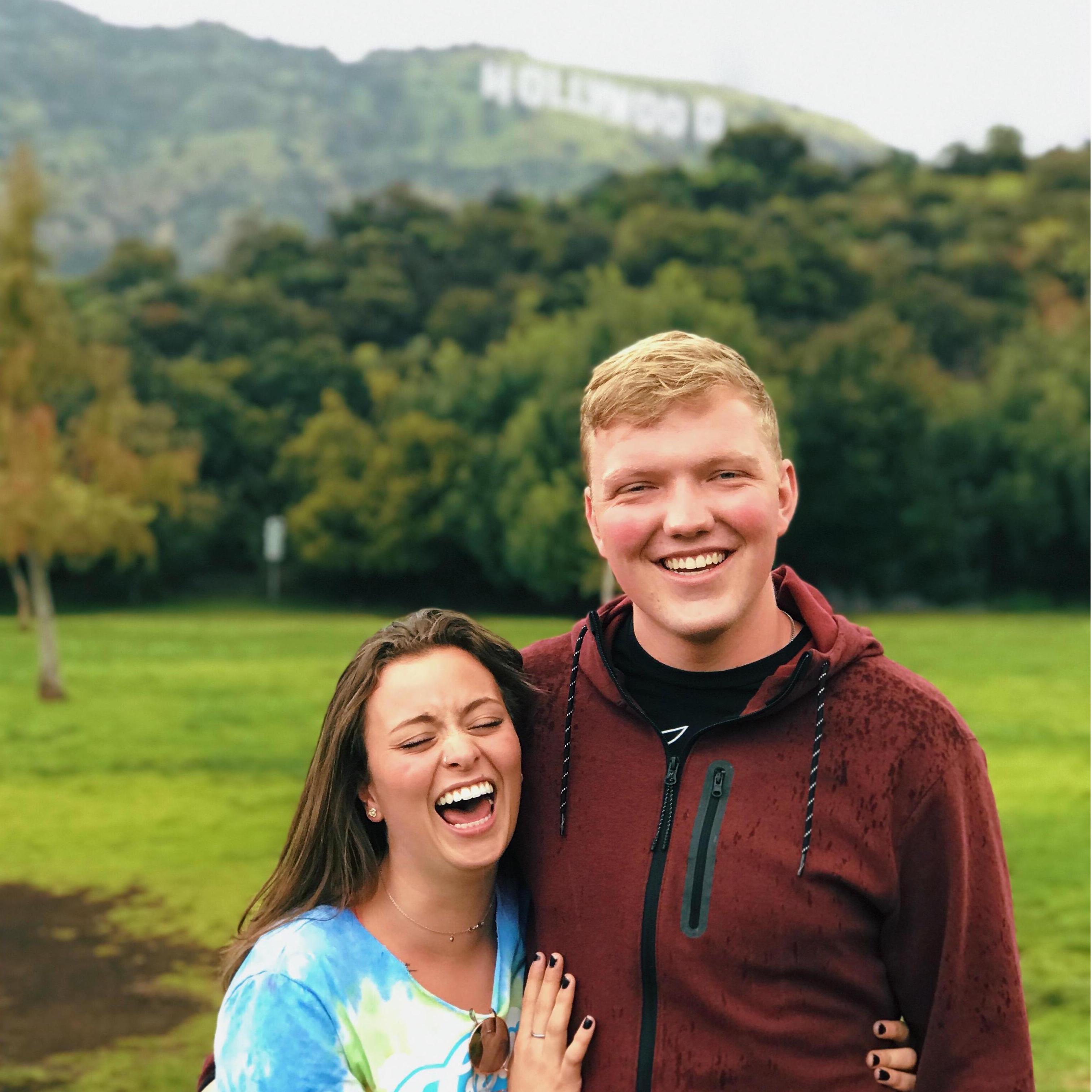 Connor & Jessie on their Younglife Spring Break trip to California March 2019.