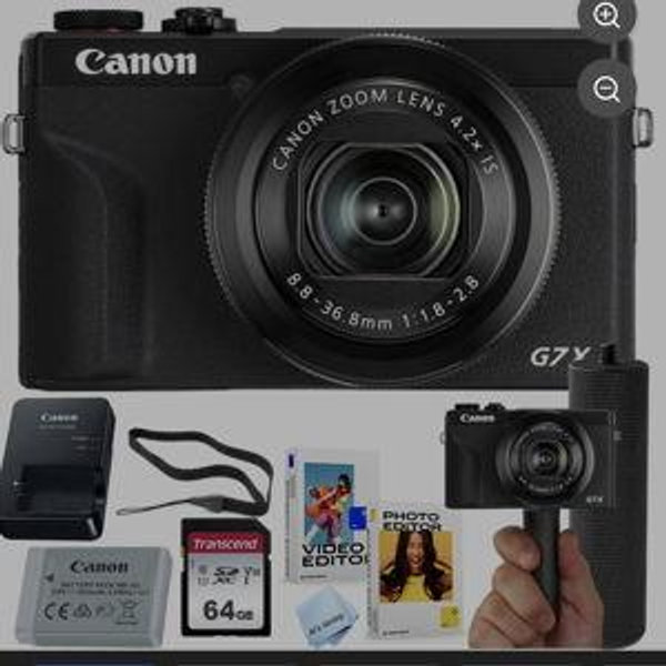 Canon PowerShot G7 X Mark III Digital Camera + 64GB Memory + Stabilizing Grip + Software Pack +More (Value Bundle)
