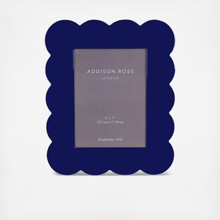 Scalloped Lacquered Photo Frame