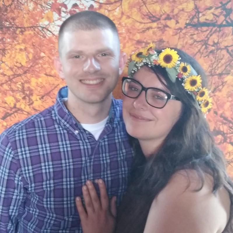 At Zach and Chelsea's fun fall wedding!