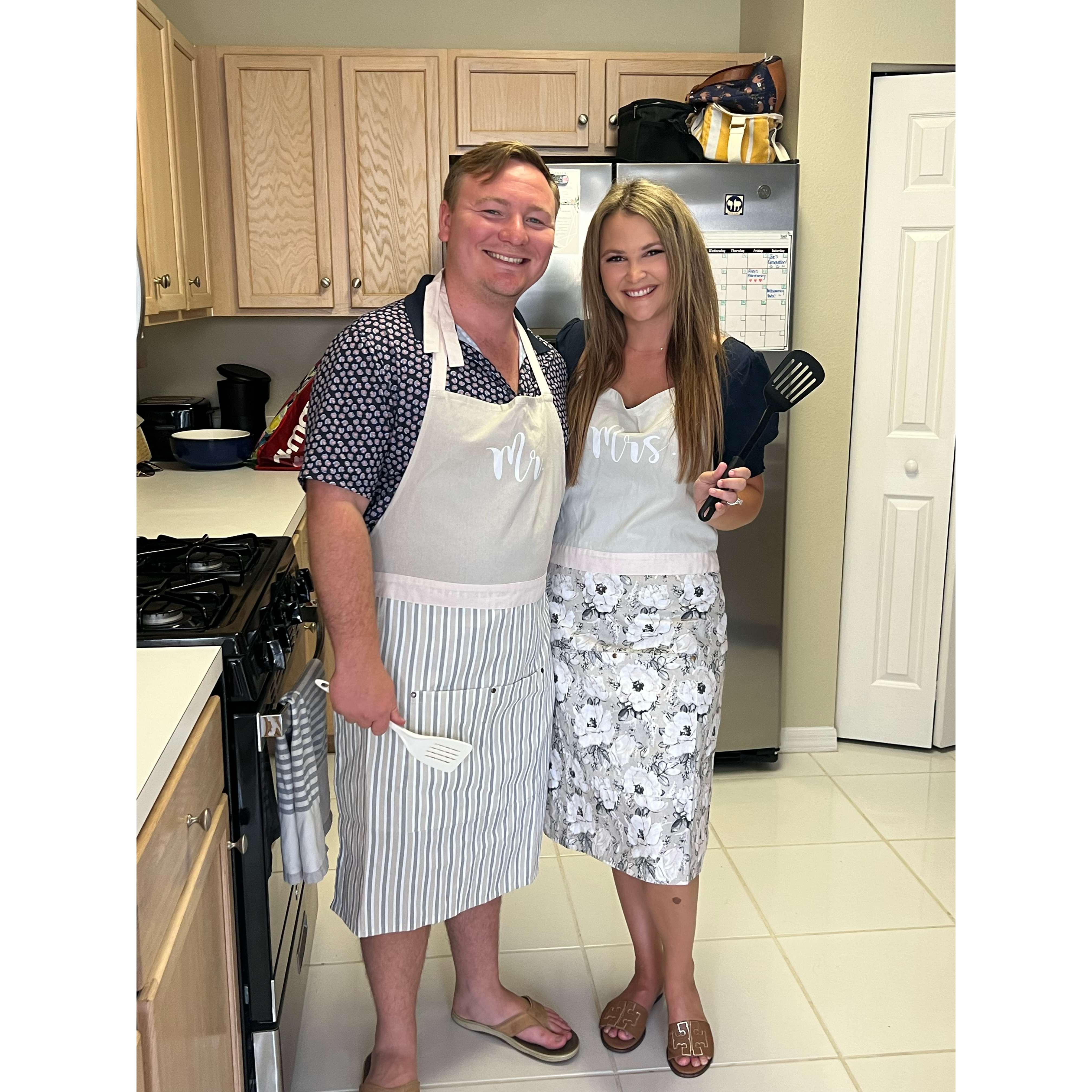 Our first housewarming party together!