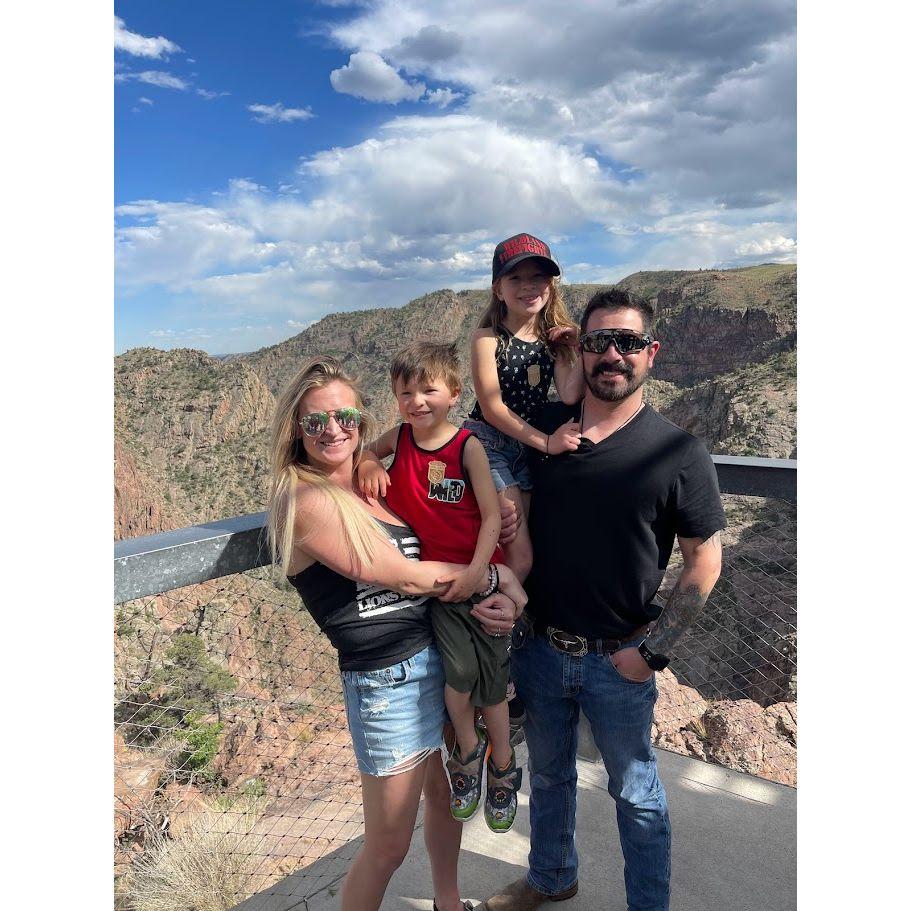 Us with the kids at the Royal Gorge.