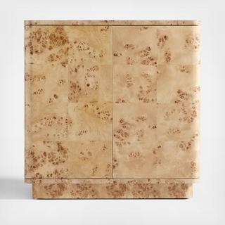 Mota Burl Wood Bar Cabinet