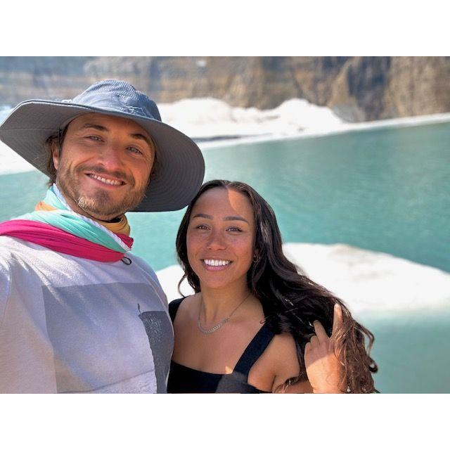 Iceberg lake before we jumped into the freezing water!
