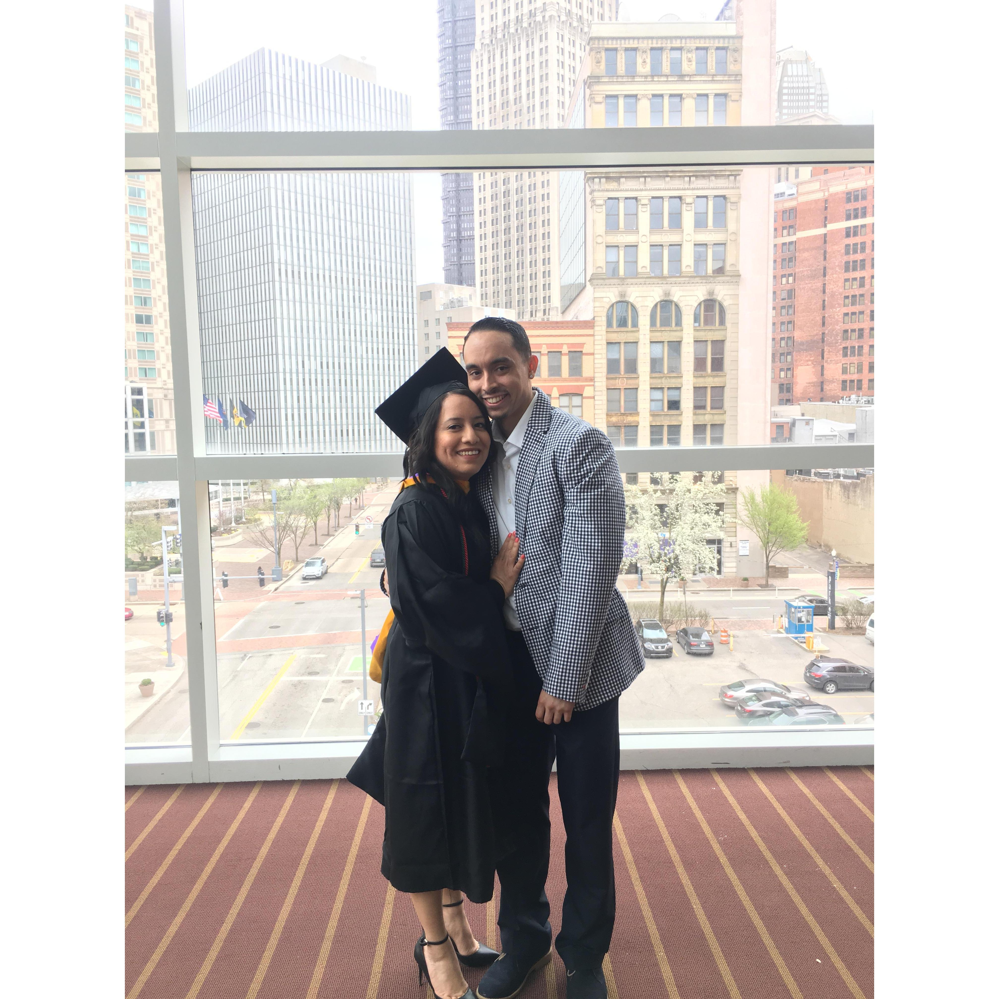 My graduation with my Master's degree.