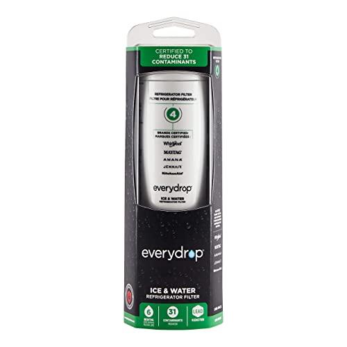 EveryDrop by Whirlpool Refrigerator Water Filter 4, EDR4RXD1 (Pack of 1)